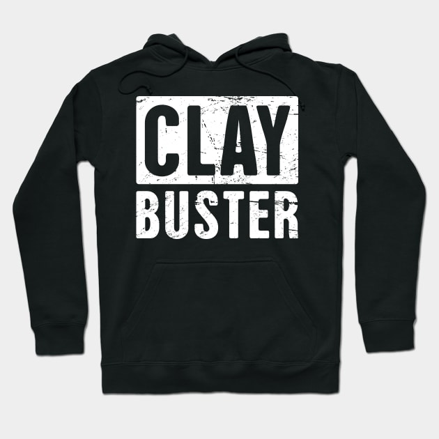 Clay Buster | Shotgun & Skeet Shooting Design Hoodie by MeatMan